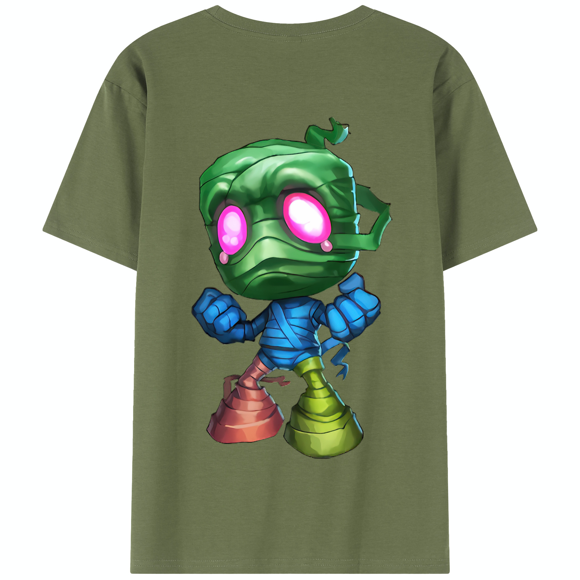 リーグ・オブ・レジェンド League of Legends LOL 綿100％半袖Tシャツ（背面プリント）